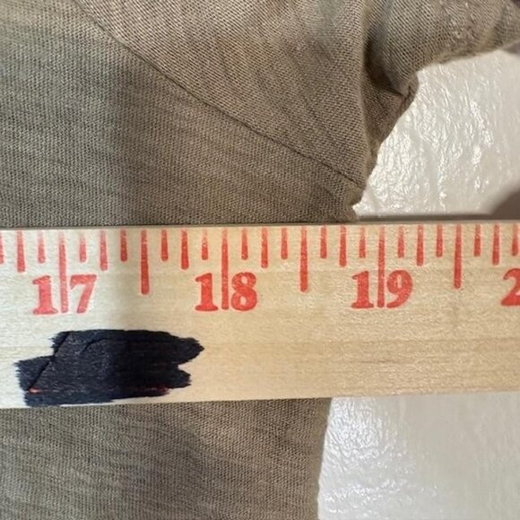 James Perse Shirt Womens Large Brown V Neck Short Sleeve Modal Blend WSVH3182CU - Picture 6 of 7